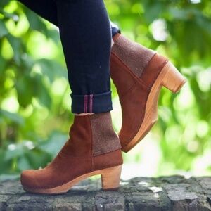 Sanita Women's Wood Lilly Square Boot EU36